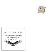 手描きイーグル素朴タイポグラフィ差出人住所 ラバースタンプ (押印)