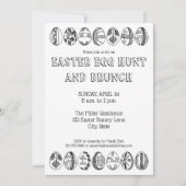 手描きイースターエッグカラーリングイースター招待状 招待状 (正面)