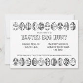 手描きイースターエッグ狩り着色招待状 招待状 (裏面)