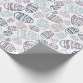 手描きイースター卵パターン包装紙 ラッピングペーパー (角)