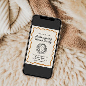 手描きウィムジー・ドードル・サンクスギビング・ディナー シーズンカード