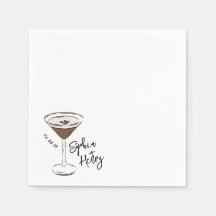 手描きエスプレッソマルティーニカクテル