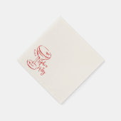 手描きエスプレッソ・マルティニ、バーカクテル結婚ズ スタンダードカクテルナプキン (角)