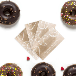 手描きエレガントベーカリー名刺 名刺