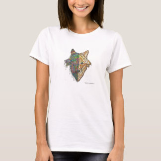 手描きオリジナルウルフマンダラタンクトップ Tシャツ