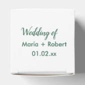 手描きオレンジの植物学的な抽象的な花嫁のシャワー フェイバーボックス (上部)