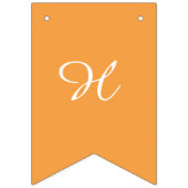 手描きオレンジハッピーバースデーバンティングフラグ バンティングフラッグ (第2の旗)