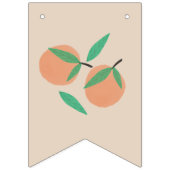 手描きオレンジハッピーバースデーバンティングフラグ バンティングフラッグ (第1の旗)