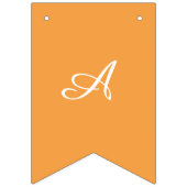 手描きオレンジハッピーバースデーバンティングフラグ バンティングフラッグ (第3の旗)