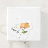 手描きオレンジ色の花 水彩ポピー フェイバータグ (インサイチュ)