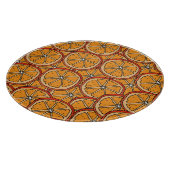 手描きオレンジ：シームレス カッティングボード (角)