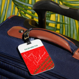 手描きオーダーメイドのクリスマスカード ラゲッジタグ