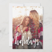 手描きオーバーレイ | ホリデー フォト カード (正面)