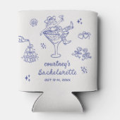 手描きカウガール・バチェロレッテ・ウィークエンド 缶クーラー (裏面)