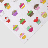 手描きカップケーキパターン 薄葉紙 (詳細)