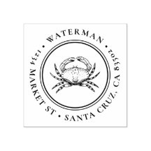 手描きカニ |ラウンド航海の差出人住所