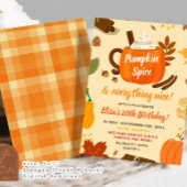 手描きカボチャのスパイスと全ていいパーティー 招待状