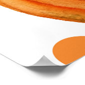 手描きカボチャ：水彩半開きパターン。 ポスター (角)