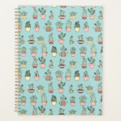 手描きカラフルのカクタススタイル プランナー手帳 (正面)