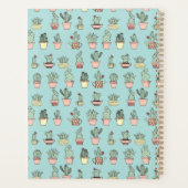 手描きカラフルのカクタススタイル プランナー手帳 (裏面)