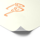 手描きカラフルバチェロレッテ週末へようこそ ポスター (角)