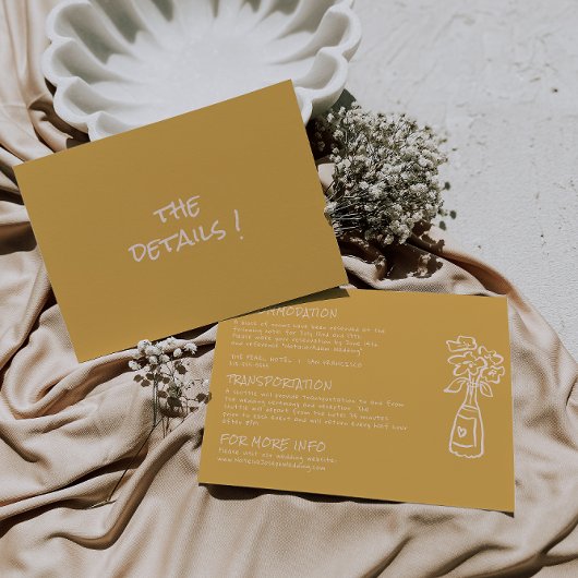 手描きカラフルフローラ結婚花瓶の詳細 エンクロージャーカード