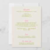 手描きカラフルレトロおもしろいを全て結婚の 招待状 (裏面)