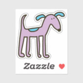 手描きカラーパピーカスタムカットビニールシール シール (シート)