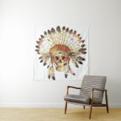 手描きカラー先住民アメリカンインドの住所 タペストリー (インサイチュ)