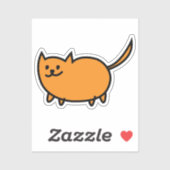 手描きカラー子猫カスタムカットビニールシール シール (シート)