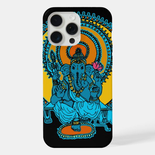 手描きガネーシャ iPhoneケース (裏面)