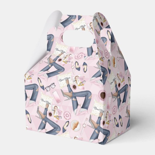 手描きガールボス フェイバーボックス (正面サイド)