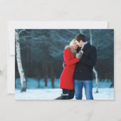 手描きキスメリーレッドグリッターホリデーフォト シーズンカード (裏面)