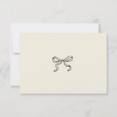 手描きキューピッ結婚ドの詳細エンクロージャカード 出欠カード (裏面)