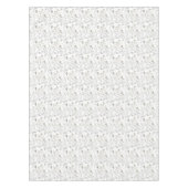 手描きクイーンアンズレースの花 テーブルクロス (正面)