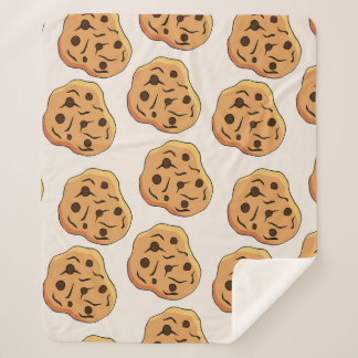 手描きクッキーの漫画のパターン シェルパブランケット