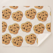 手描きクッキーの漫画のパターン シェルパブランケット (正面(横))