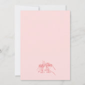 手描きクリスマスカクテルパーティの招待状 招待状 (裏面)