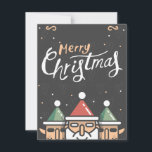 手描きクリスマスカード シーズンカード<br><div class="desc">かわいいイラストレーションやことわざをフィーチャーした手描きのクリスマスグリーティングカードデザイン。この感じカードは自由に編集できる。</div>