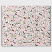 手描きクリスマスジェーズラッピング紙 転が ラッピングペーパー (フラット)