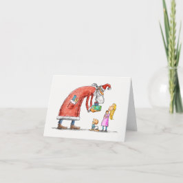 手描きクリスマス過去ホリデーカード シーズンカード