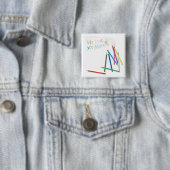 手描きクレヨンアートでママを愛してる 缶バッジ (インサイチュ)