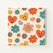 手描きグルーヴィーな愛のノート ノートブック (裏面)