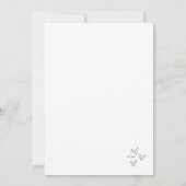 手描きグレー+ホイッシカルな結婚式 招待状 (裏面)