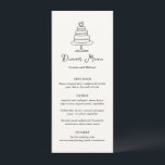 手描きケーキモダン結婚ズ メニュー<br><div class="desc">のモダンメ結婚ニューは私のオリジナルの手描きドードルをフィーチャー。</div>