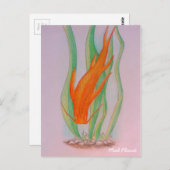 手描きコイ鯉 ポストカード (正面/裏面)