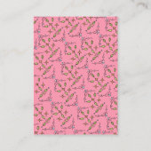 手描きコウノトリおむつラッフルカード エンクロージャーカード (裏面)