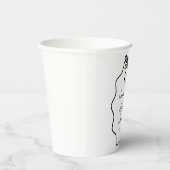 手描きコケッタボウ ブライダルシャワー 紙コップ (右)