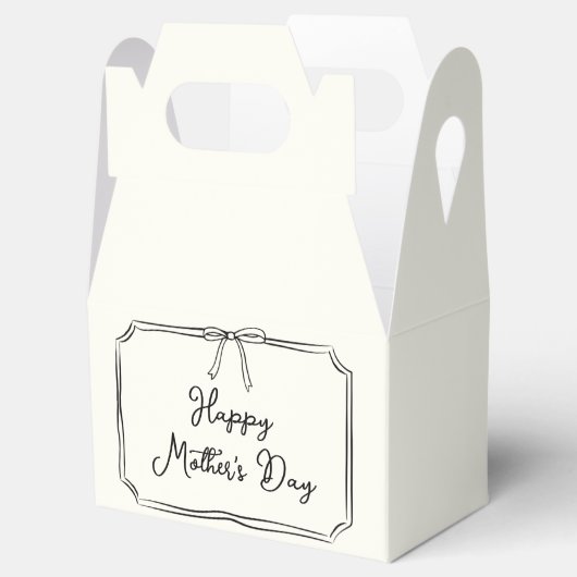 手描きコケット弓ハッピーマザーズデイギフト フェイバーボックス (オープン)
