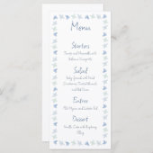 手描きコースト結婚のメニュー メニュー (正面/裏面)